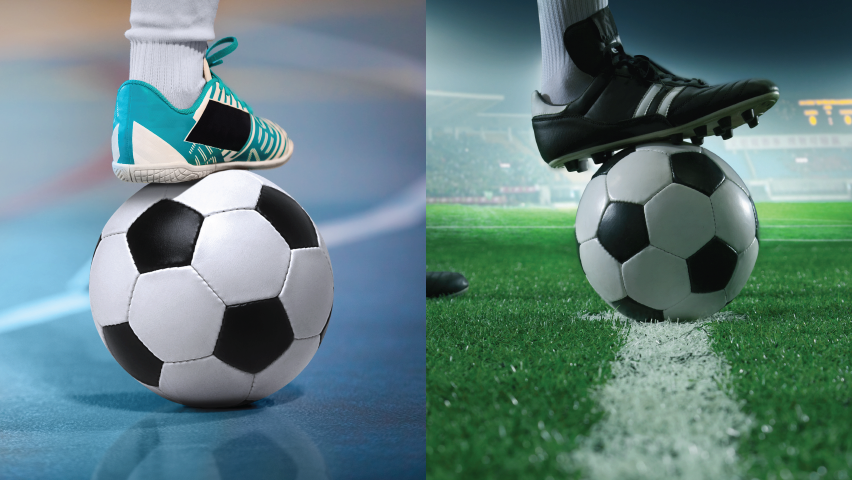 perbedaan futsal dan sepak bola